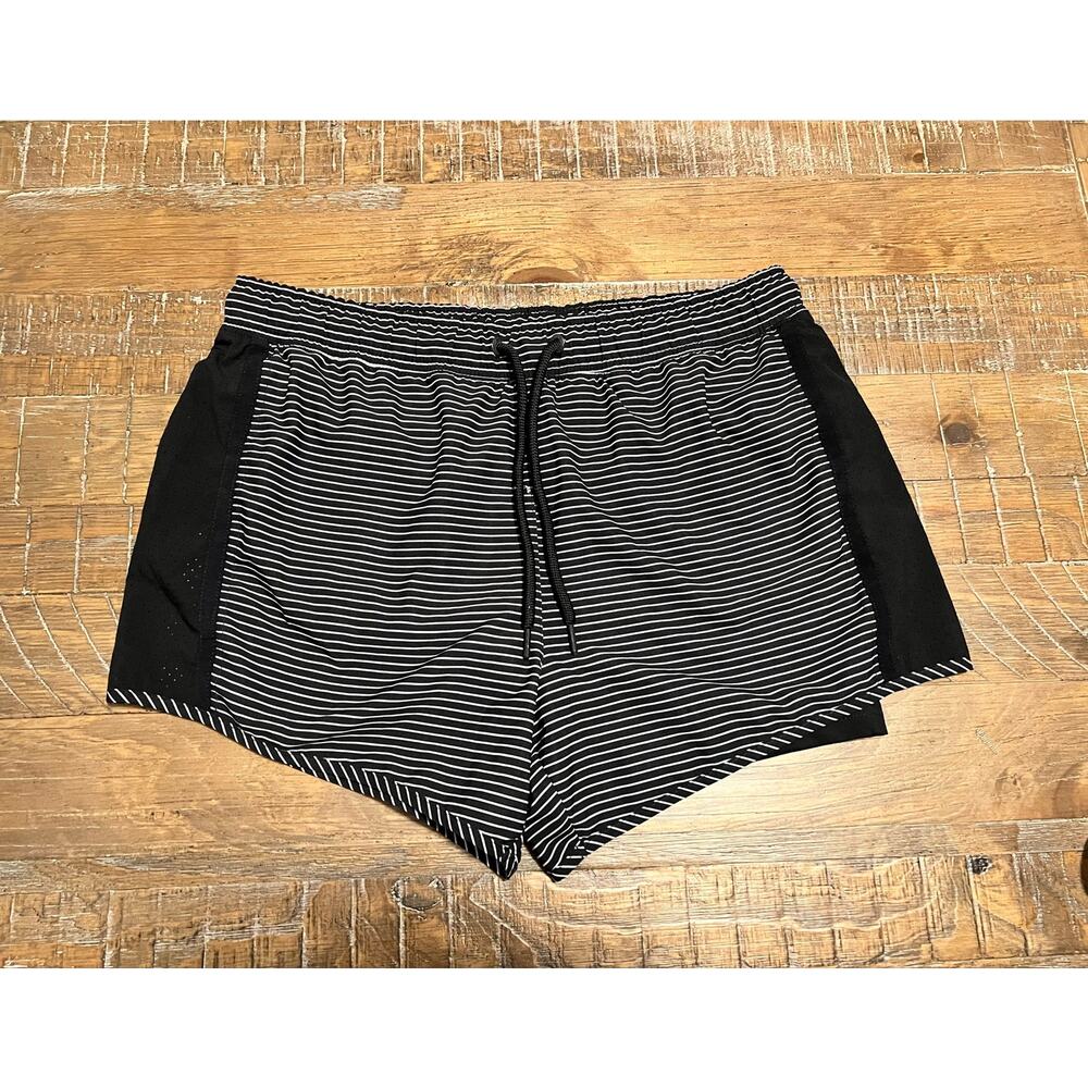 Tangerine Women’s Athletic Running Shorts Size Large Workout Gym Two-Fer Yoga